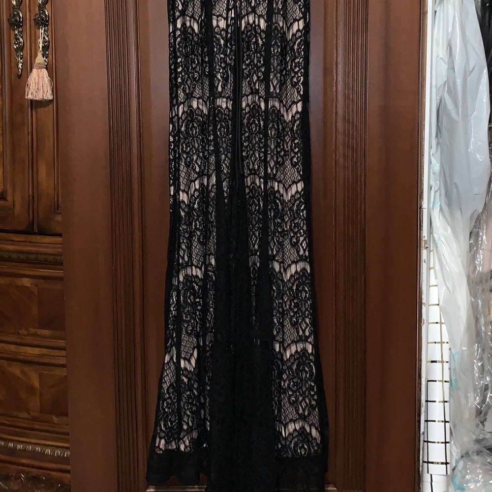 Long Black Lace Dress - Picture 6 of 6